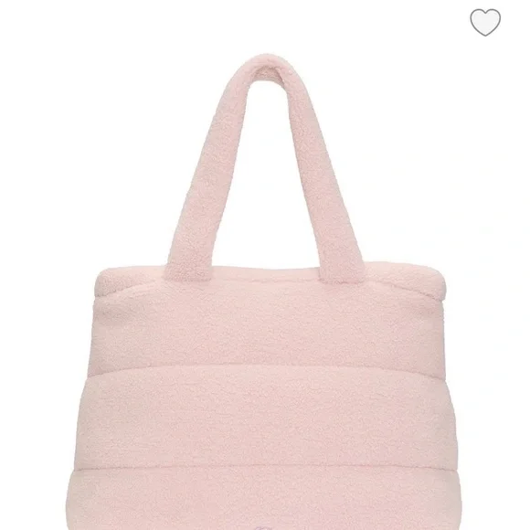 Victoria's Secret Furry Cozy Blush Pink Tote - Picture 2 of 6